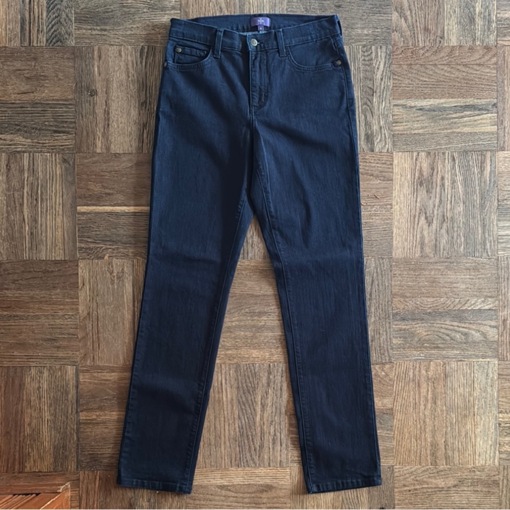 NYDJ women’s dark wash straight leg jeans lift tuck technology